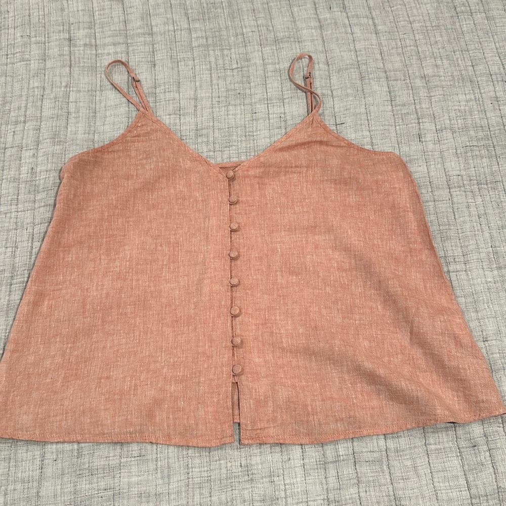 BP. Button Front Camisole Dusty Rose Sz S
